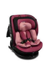 Fotelik samochodowy i-size 40-150cm obrotowy 360° ISOFIX MOKKI PINK