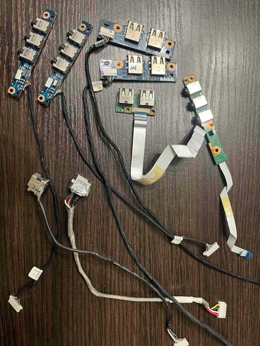 Шлейф живлення, аудіо та USB порти від HP DV7