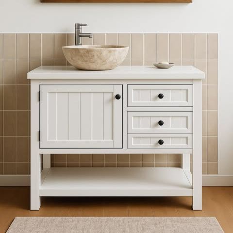 Móvel de WC em madeira maciça