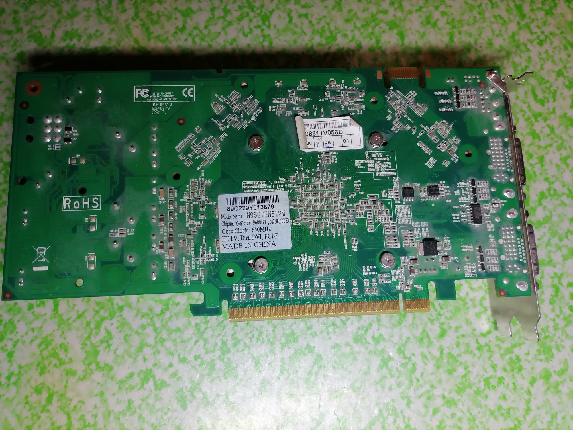 Nvidia 9600GT 512 mb, редкая видеокарта, чистая Nvidia