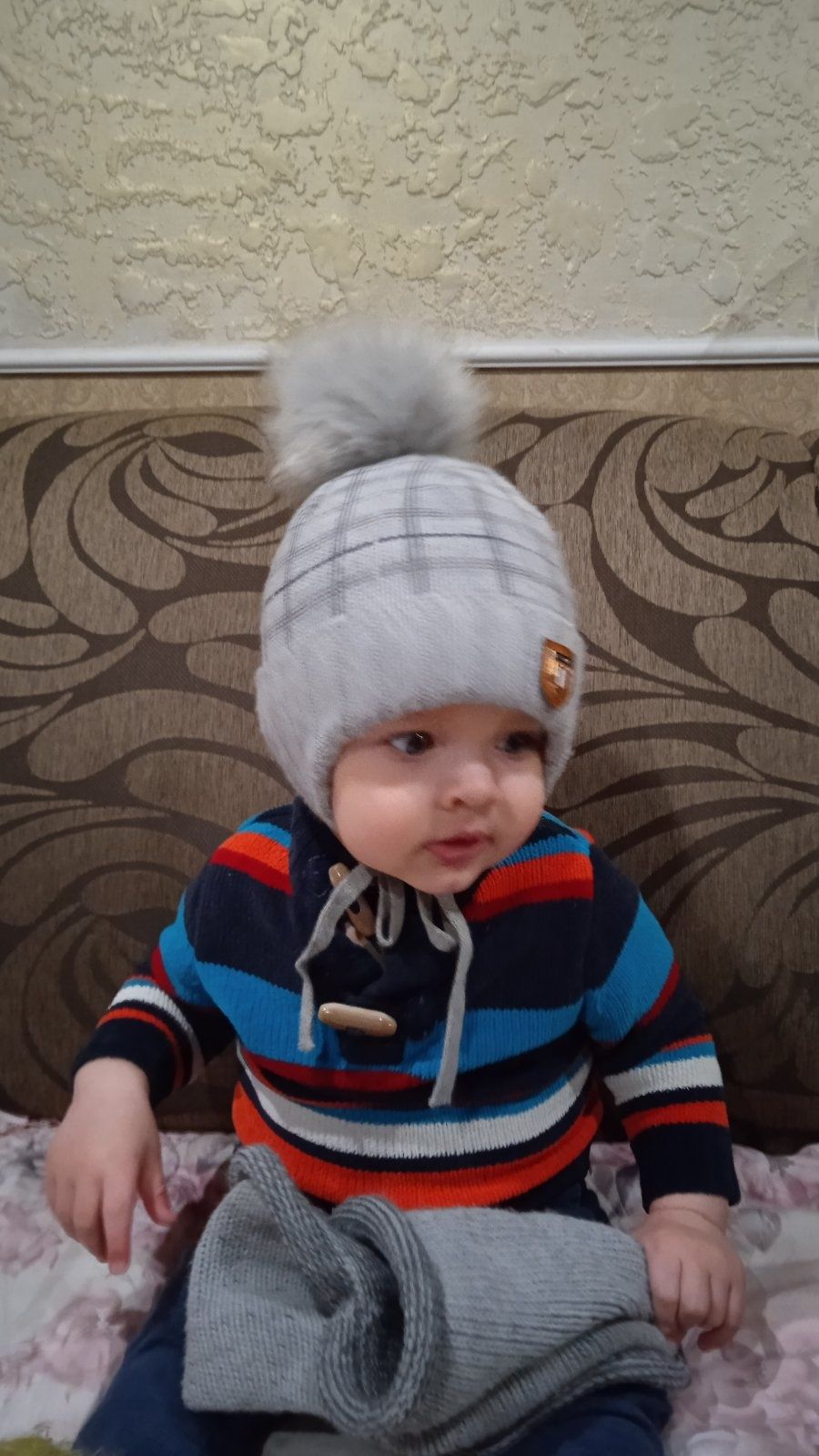 Зимова шапочка для  малят,хлопчик дівчинка.
