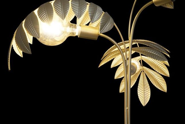 Candeeiro Palmeira Dourada Eventos Art Deco - by OVO Home Design