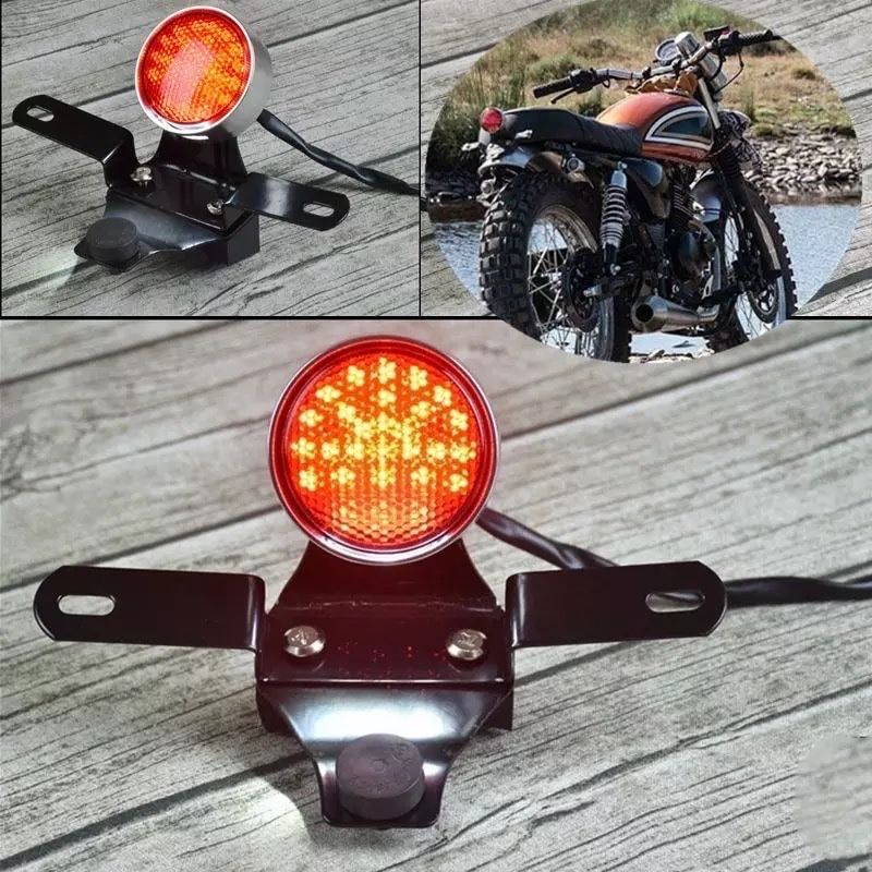 Farolim traseiro alumínio premium LED cafe racer