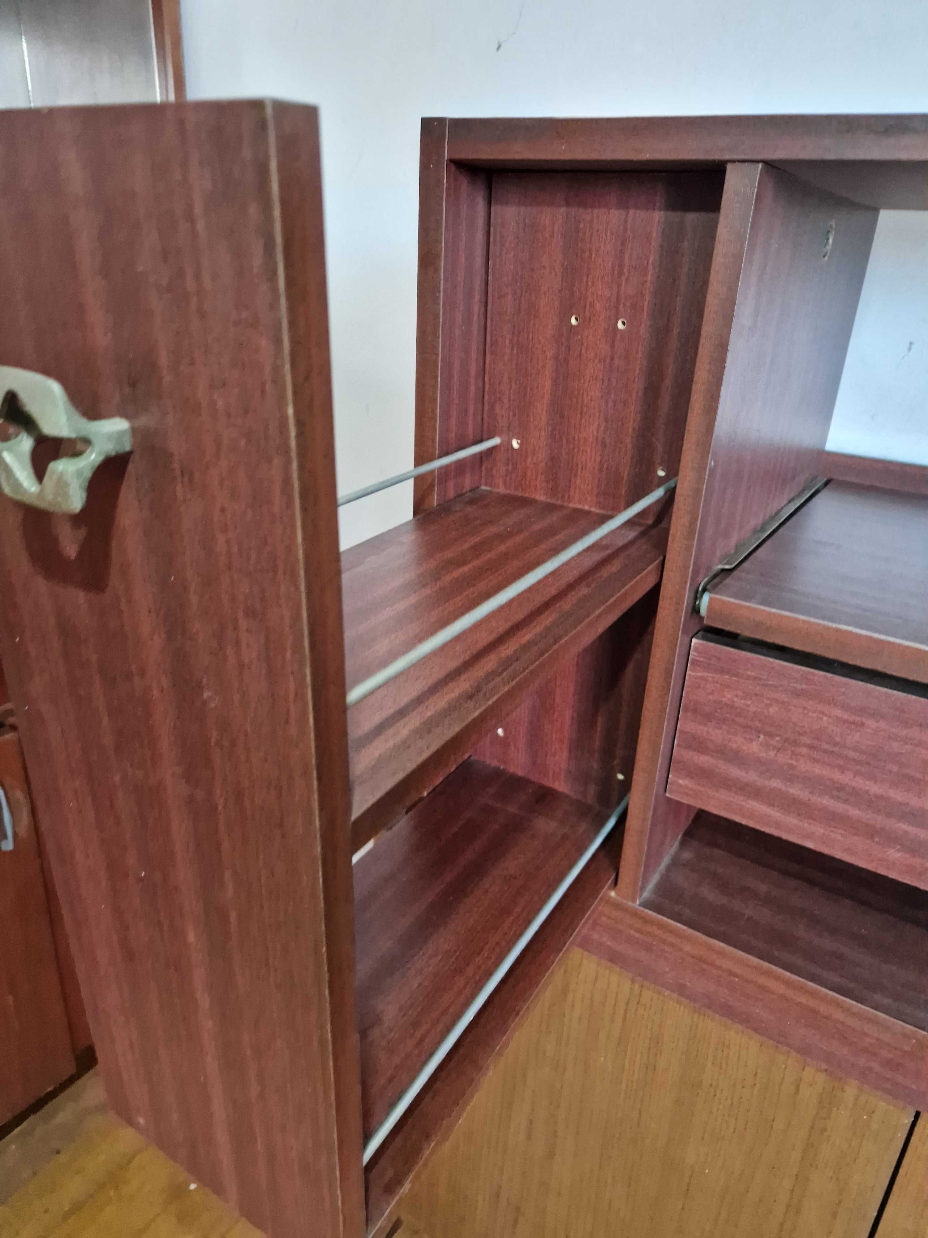 PRL lata 90' Szafka RTV Pod telewizor +amplituner itp szuflada na 50CD