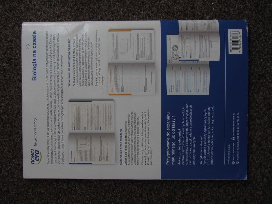 Biologia na czasie 1 Maturalne karty pracy - zakres rozszerzony