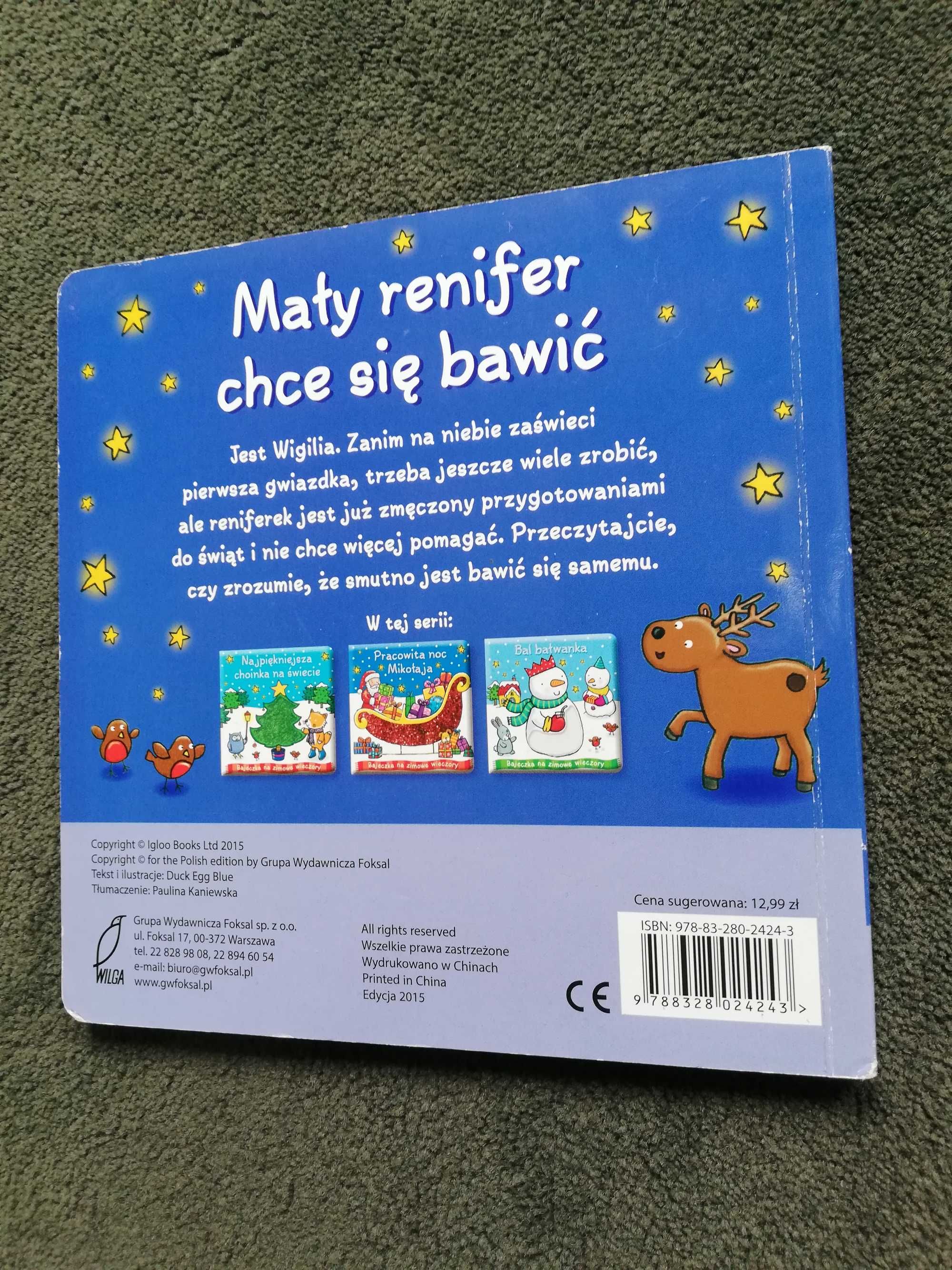 Książka pt. Mały renifer chce się bawić