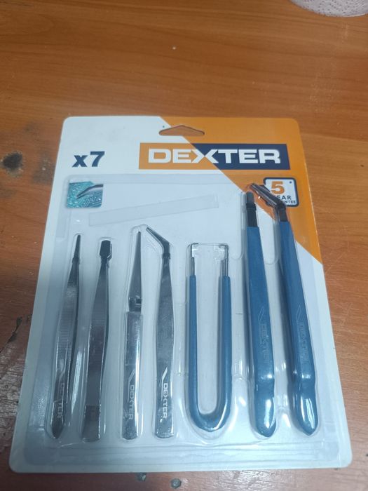 Набор пинцетов ,DEXTER , из 7 штук