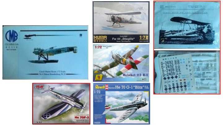 Kits 1/72 Aviões Alemães