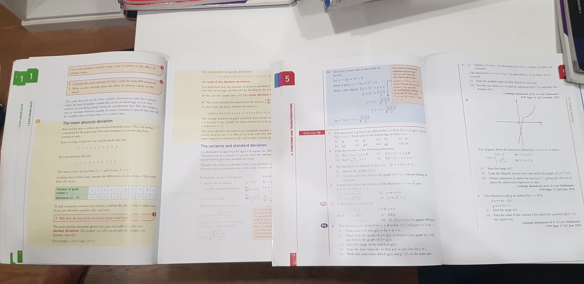 Livro matemática 11 ano Cambridge (AS level)