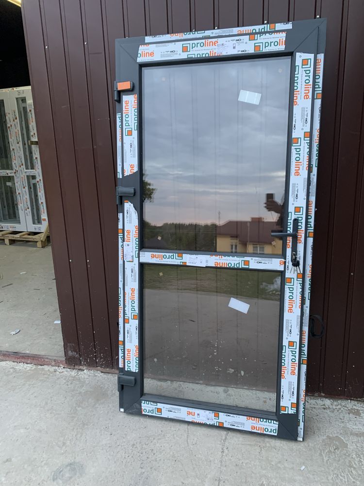 Drzwi PCV 100x200 Antracyt dostawa w 24H
