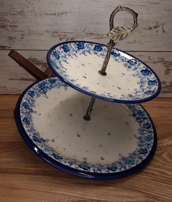 *Patera na ciasto ceramiczna 2 w 1 ceramika Z.C. Bolesławiec Z.C.B.