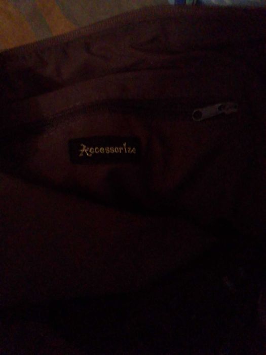 Сумочка темноеоричнева тканинна жіноча