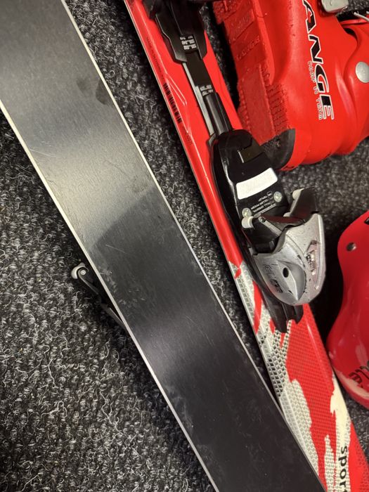 Zestaw Narty Elan 110cm + Buty Lange 22cm + kask Bolle