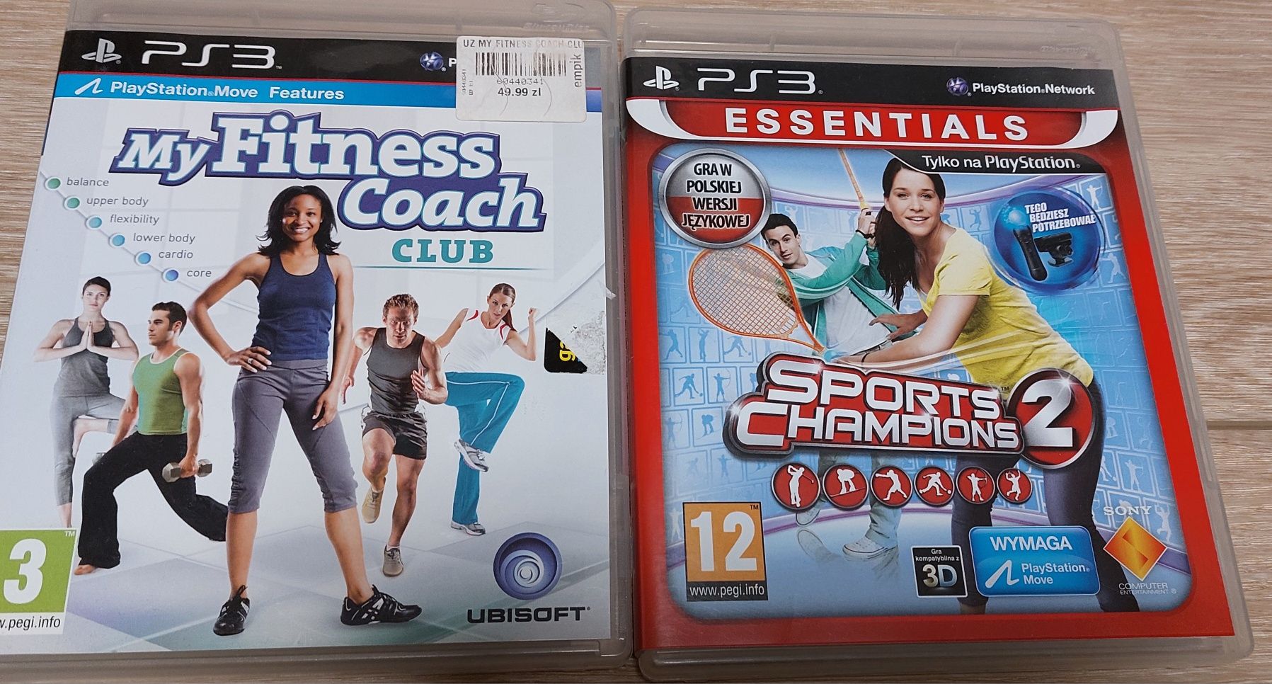 2 gry Sport Champions i my Fitness Coach na PS3