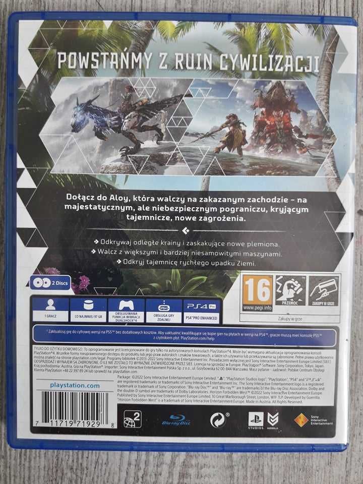 Gra Horizon Forbidden West Polska Wersja PS4/PS5 Playstation