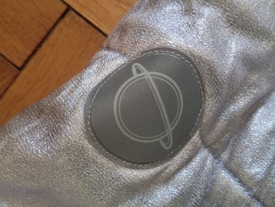 Kurtka zimowa srebrna dziewczęca 140