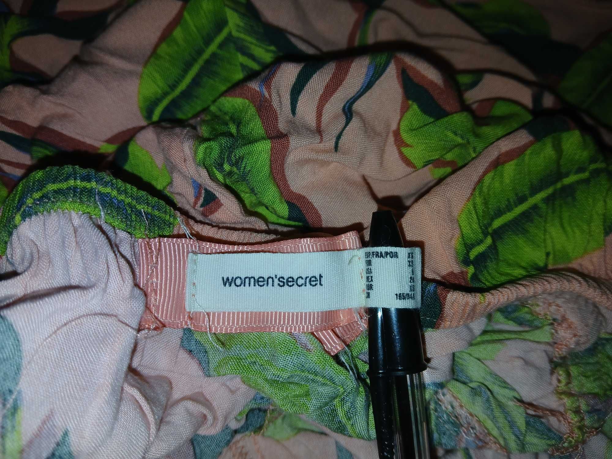 Macacão calção em tons de rosa e verde da Women'secret