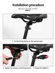 Luz traseira a laser para bicicleta com projeção de linha paralela