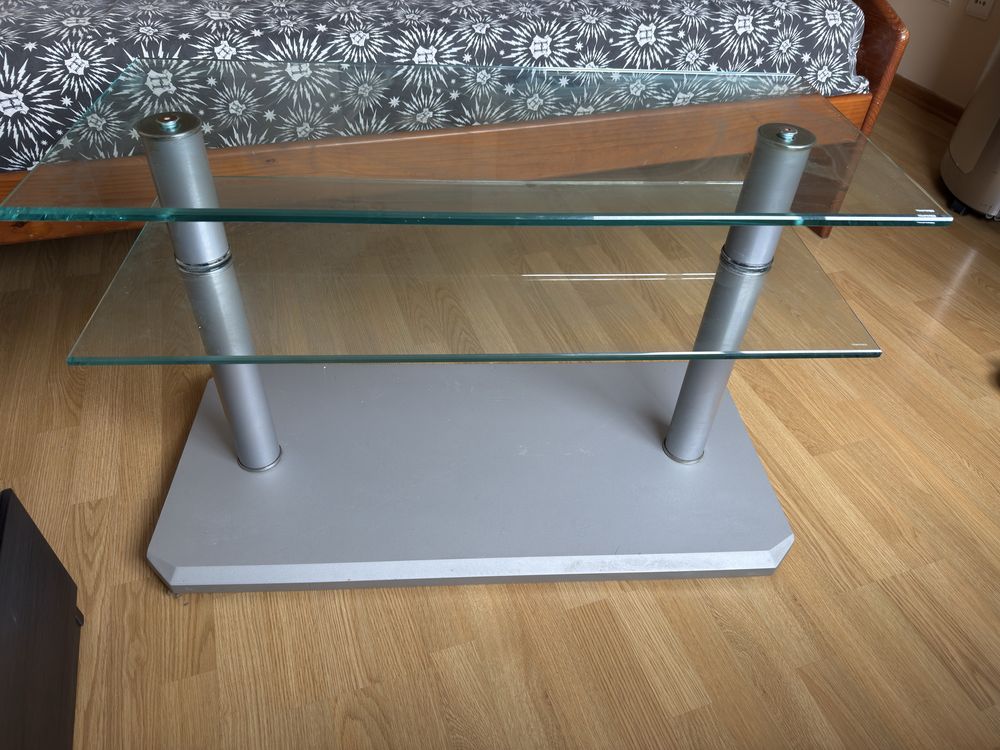 Mesa Centro/Apoio de Vidro