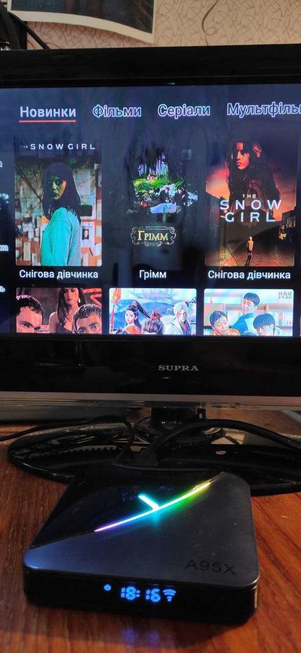 Смарт Android TV box A95X F3 медіа приставка Андроід 9 4/64 HDMI AV