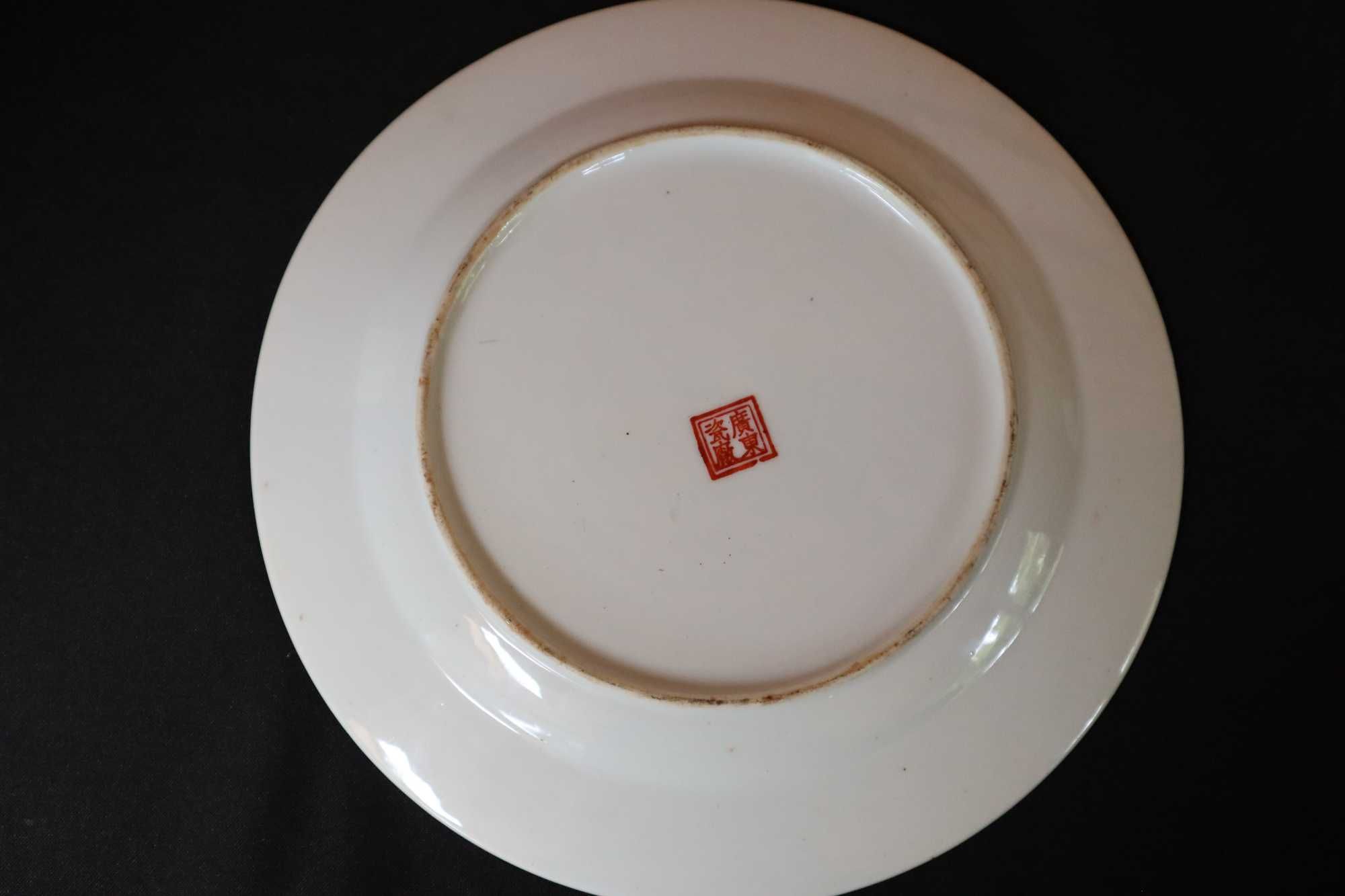 Talerz chińska porcelana w stylu Dynastia Qing b071625