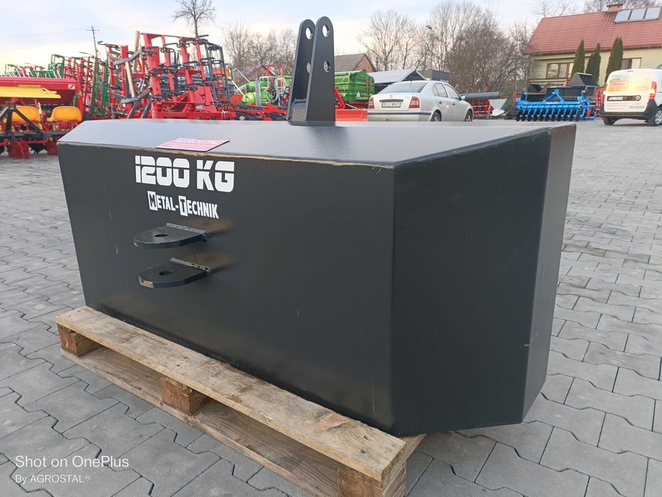 Balast obciążnik na tuz MetalTechnik do zalania 200kg-1500 kg AGROSTAL