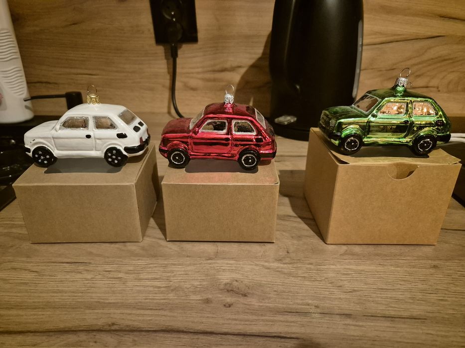 Bombki choinkowe fiat maluch 126p