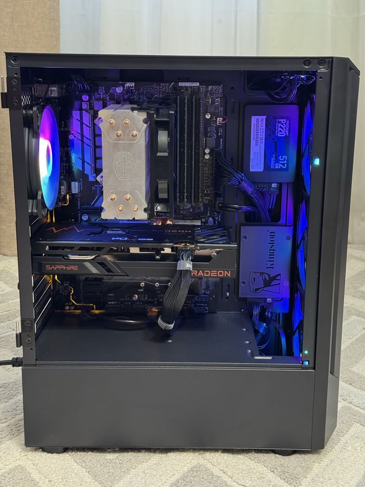 Игровой компьютер i5-8600k/32Gb DDR4/RX6600XT/SSD 240Gb+512Gb/600W