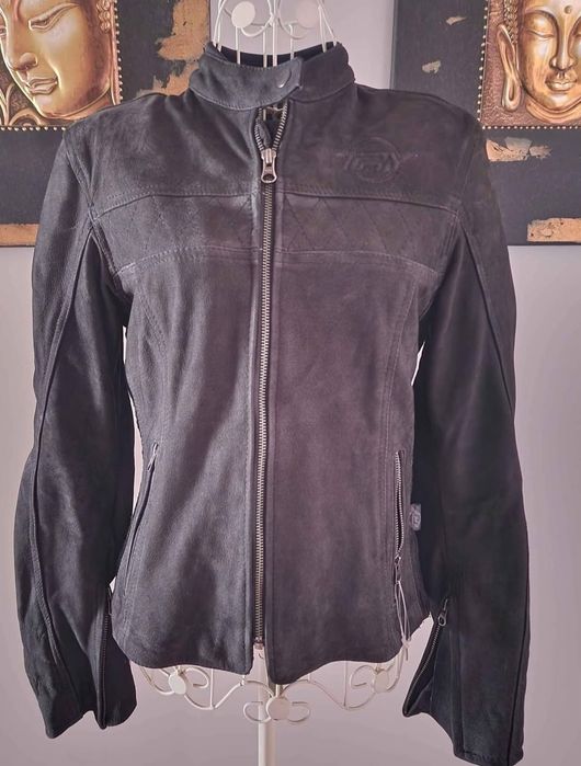 Casaco biker em couro (Casa das Peles)