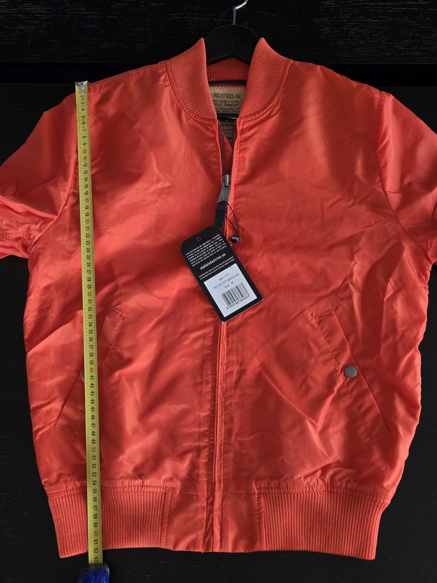 Kurtka MA-1 TT Alpha Industries atomic red rozmiar M