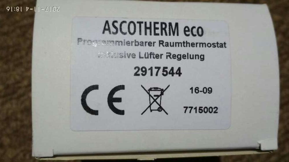 Терморегулятор ASCOTERM