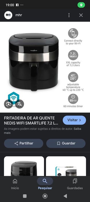 Air fryer Nedis XXL