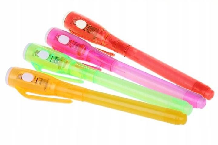 niewidzialny długopis uv led sekretny tajny mazak dla dzieci