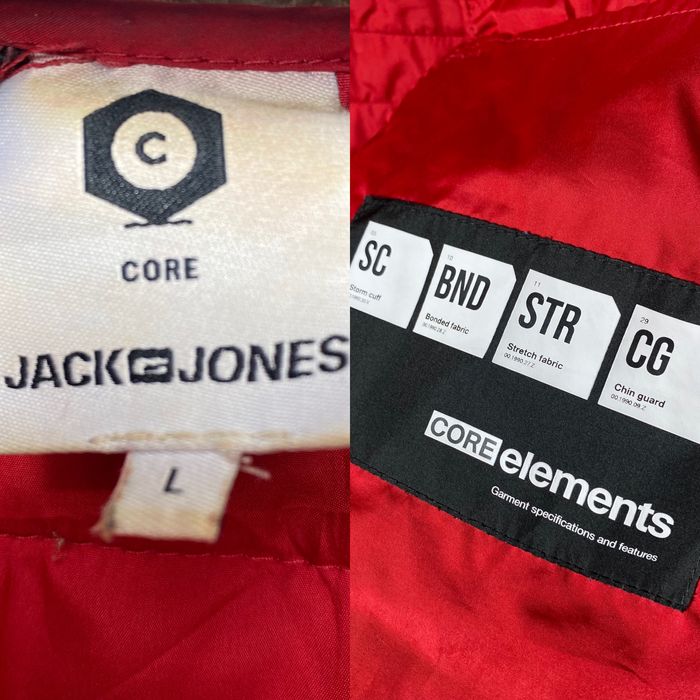Куртка микропуховик Jack Jones red L размер