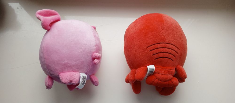 Свинка+крабік м'яка іграшка