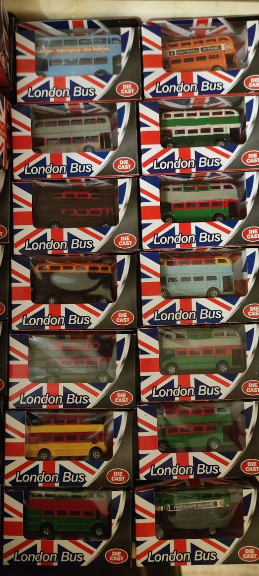 Машинки двоповерхові автобуси Лондон London bus die cast