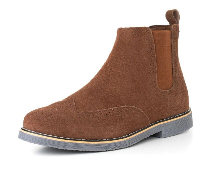 Високі туфлі замша Alpine Swiss Chelsea 42,5 - 43р, 275мм, НОВІ!