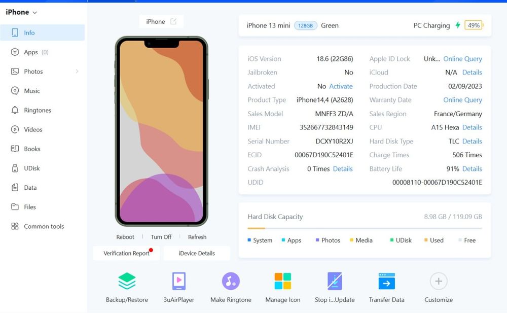 Iphone 13 mini 128gb на відновлення