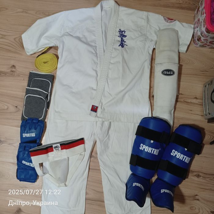 Кімоно єкіпіровка повна набір,карате