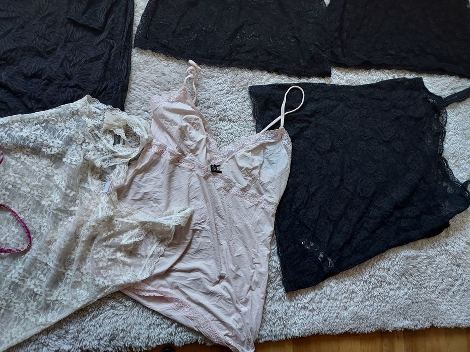 NOWE 8 sztuk 38-40 koszulki halki Intimissimi Esotiq ekskluzywne