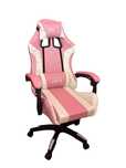 Cadeira gaming em cor de rosa