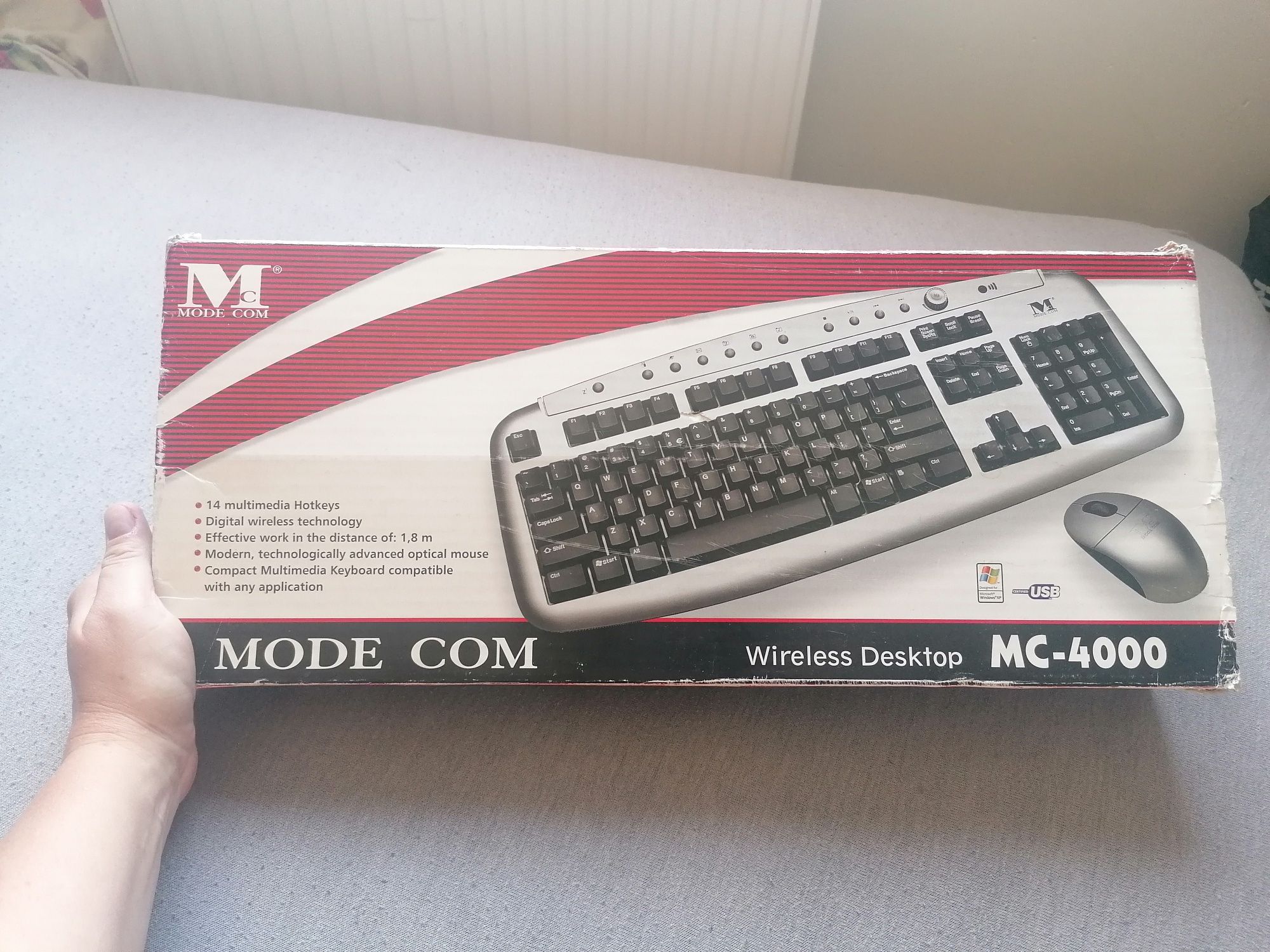 Mysz i klawiatura bezprzewodowa Modecom