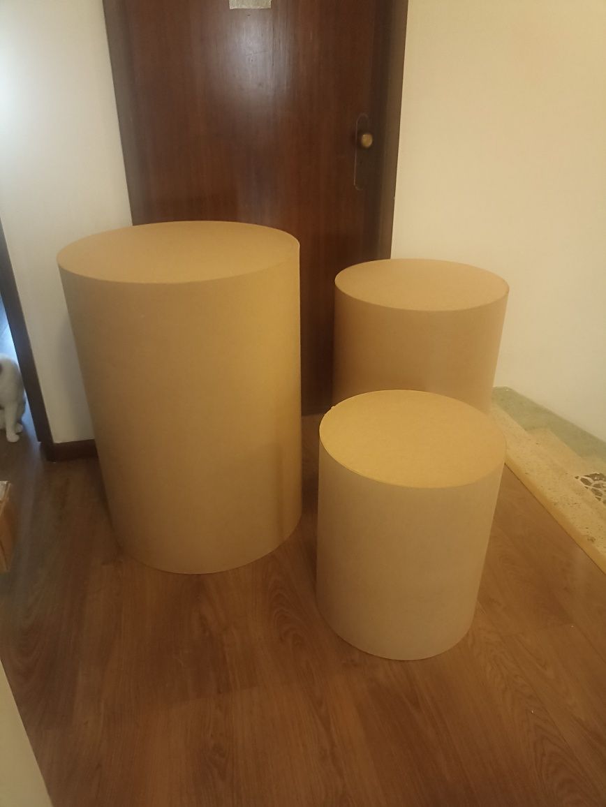 Trio de cilindros para festas em óptimo estado