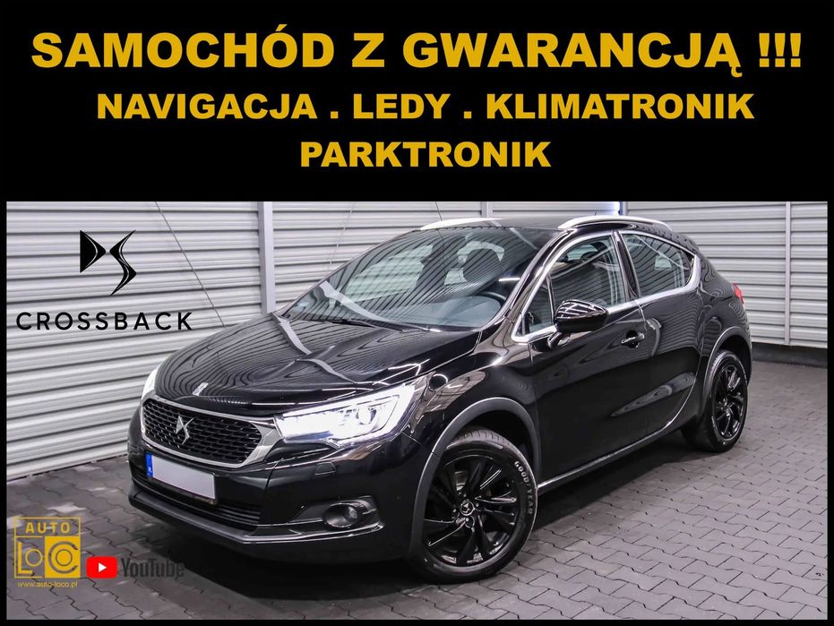 DS Automobiles DS 4 Crossback CROSSBACK + Navigacja + Klimatronik + Parktronik + LEDy !!!