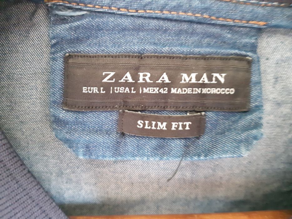 Bomberka  jeansowa granatowa Zara roz. L