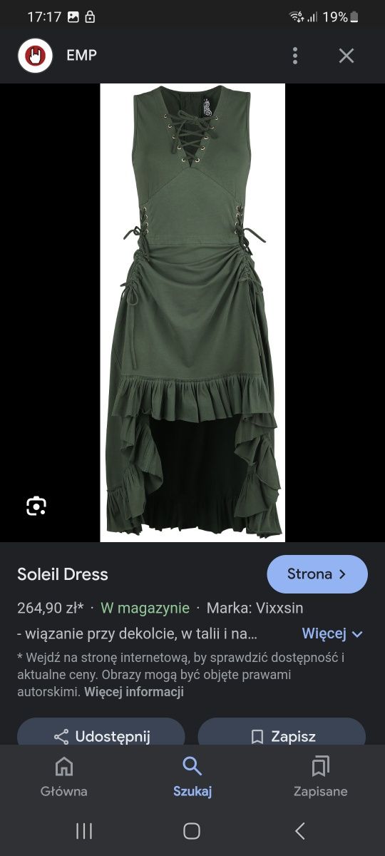 Vixxsin etno goth metal sukienka XL