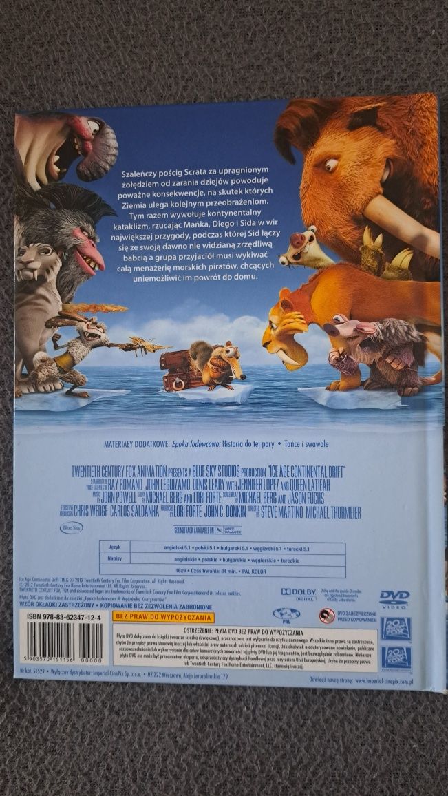 Epoka lodowcowa 4 Wędrówka kontynentów film!