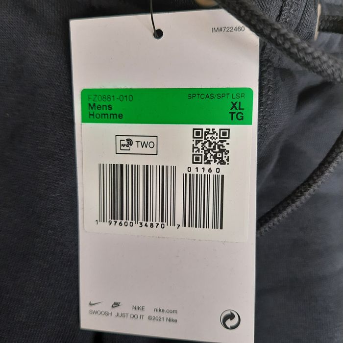 Штани Nike Sportswear Club мужские Fleece Cuffed Pants FZ0881-010