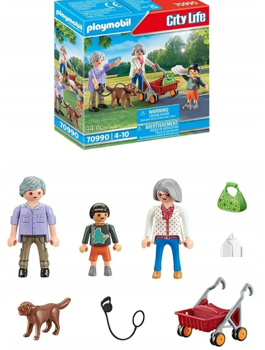 Zestaw PLAYMOBIL z serii City Life 70990 - Dziadkowie z wnuczkiem