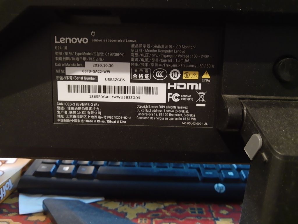 Monitor Lenovo g24